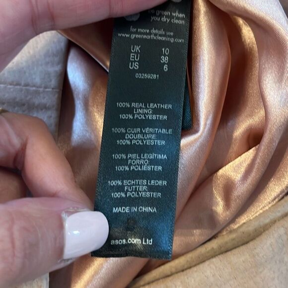 ASOS Pink Suede Midi Skirt - Picture 7 of 7